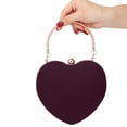 thumbnail image 2 of Party Clutch Purse Cute Heart Shaped Women Handbag Evening Bags, 2 of 5