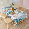 thumbnail image 5 of Pioneer Flower Floral Print Pattern Rectangle Tablecloth 60"x102",Waterproof Polyester Rectangle Table Cloth, Wipeable Spillproof Polyester Tablecloth for Dining, Camping, Indoor and Outdoor, 5 of 6