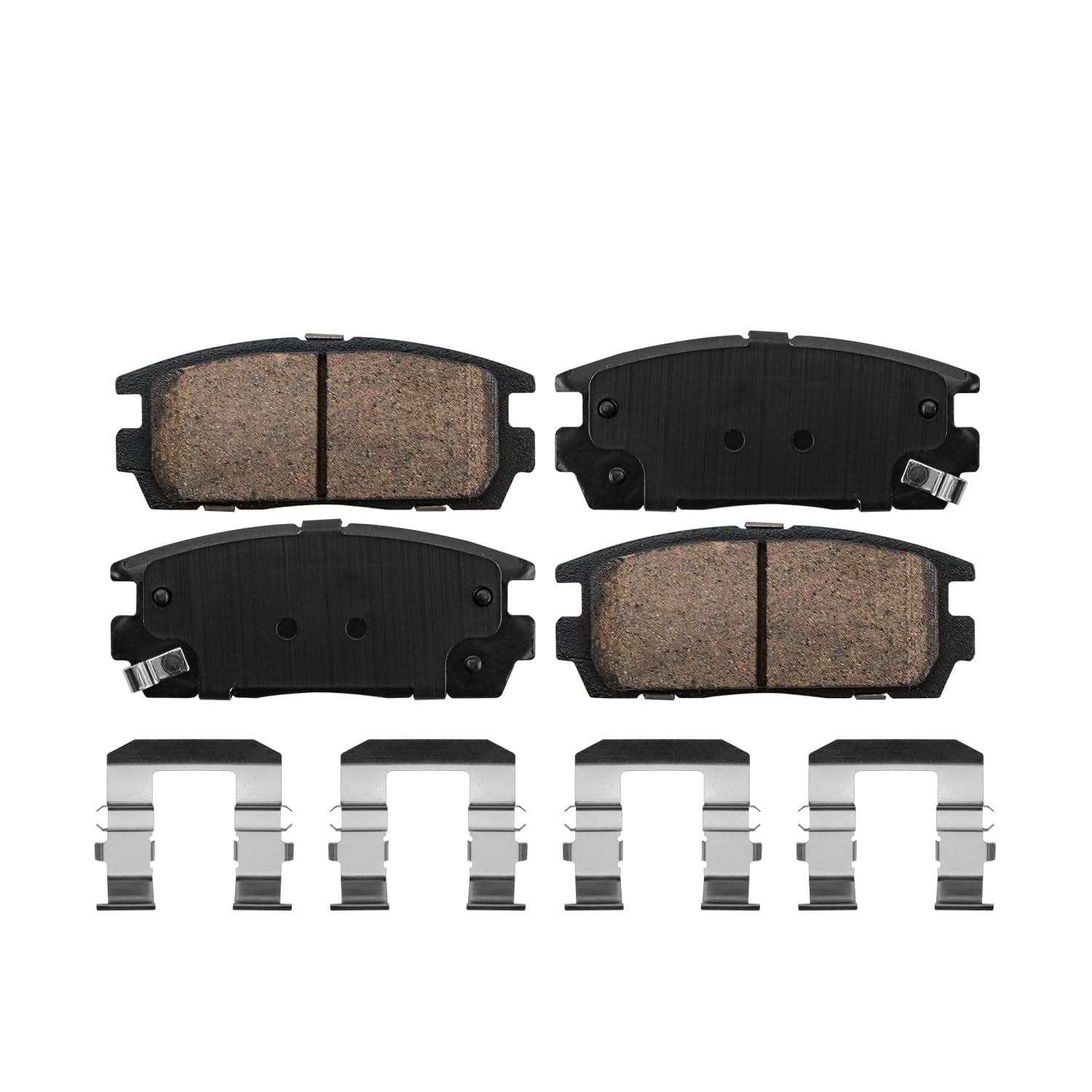 Detroit Axle - Brake Pads Kit for Chevy Equinox GMC Terrain 2010 2011 2012 2013 2014 2015 2016 2017, 4 Front & Rear Ceramic Brake Pads Replacement