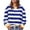 Blue, variant on Timegard Crewneck Sweatshirts for Women Striped Long Sleeve Loose Comfy Pullover Tops Fall Fashion