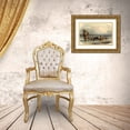 thumbnail image 3 of Bodmer, Karl 18x13 Gold Ornate Wood Framed with Double Matting Museum Art Print Titled - Dog sledges of the Mandan indians, 3 of 4