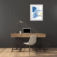 thumbnail image 3 of Lula Bijoux and Company 25x32 White Modern Wood Framed Museum Art Print Titled - Abstract Greek Odyssey 1, 3 of 4