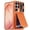 Orange, variant on Lunvic for Samsung Galaxy S26 Ultra Case, Slide Camera Cover, RFID Blocking Hidden Wallet Card Holder, Kickstand Shockproof PC TPU Cover, Titaniumgold
