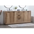 thumbnail image 3 of Elegant Lighting VF19472DNT Blake 72" Free Standing Double Basin Vanity Set - Wood, 3 of 4