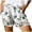 shorts 126#White, variant on WAYUTE Womens Shorts Drawstring Stylish Prints Elastic Waist Pockets Lightweight Beach Holiday Shorts Casual Loose Fit Summer Dailywear