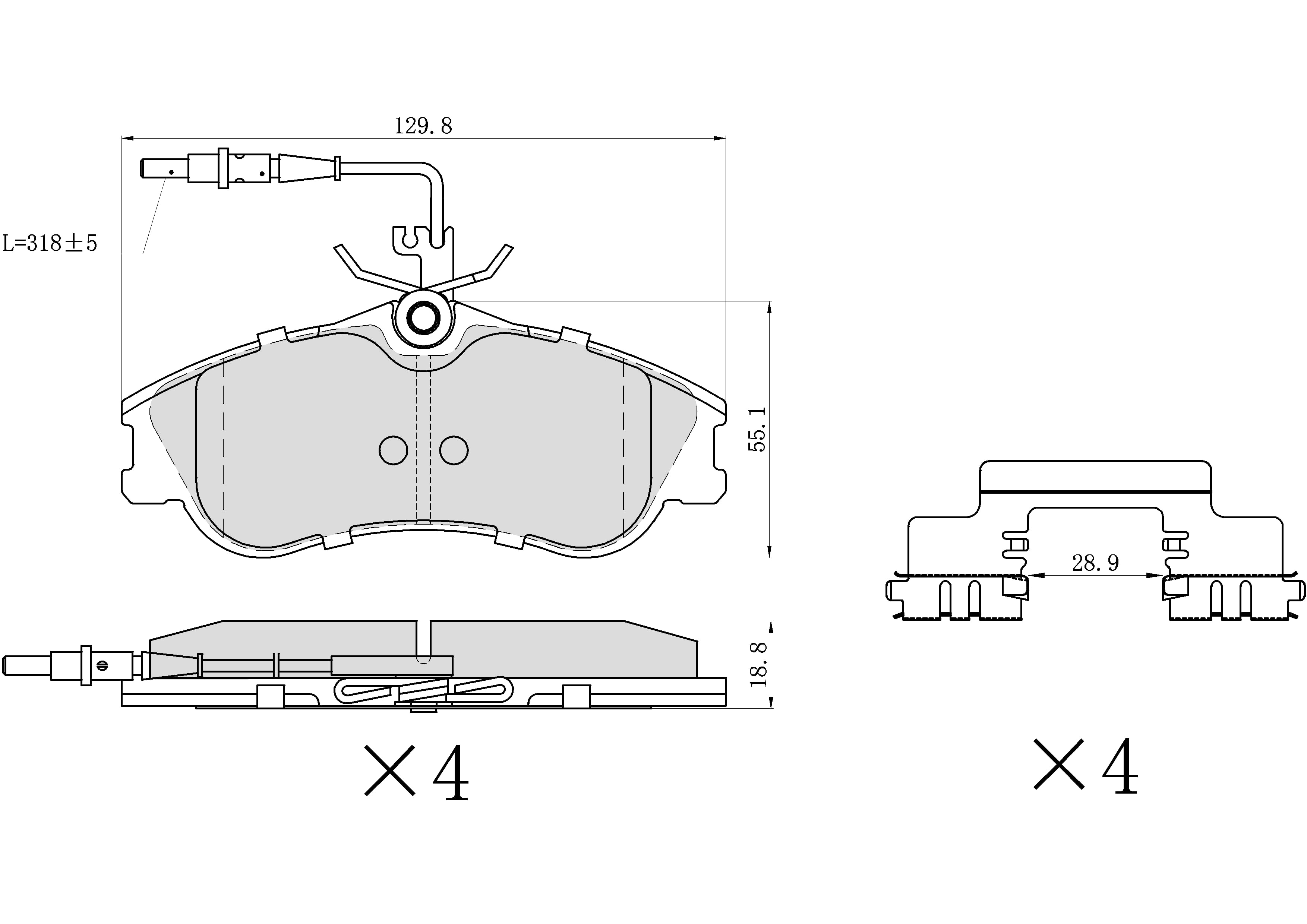 UltraHC 700 Brake Pad Set, Rear HC7.1194.0.C, Chevrolet Silverado 1500 2013-2007