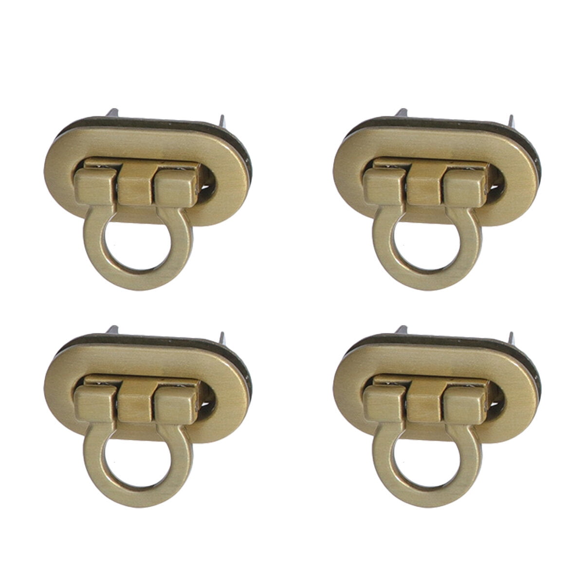 10 Pcs Tuck Lock Clasp Bag Buckles - DIY Purse Handbag Press Lock Replacement For Repair - View #5