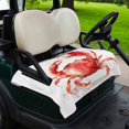 thumbnail image 2 of Golf Cart Seat Covers for 2 Seater,Watercolor Crabs Microfiber Cart Seat Towel Blanket,Ocean Modern Minimalist Animals Printed Absorbent NonSlip Bench Seats Protector for Golf Course 51"x31", 2 of 9