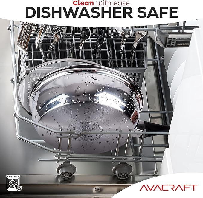 AVACRAFT Egg Poacher, Stainless Steel Egg Poaching Pan, Poached Eggs Cooker