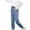 Blue, variant on Baby Boy Sweatpants Spring and Summer Cute Print Girls Pocket Elastic Waist Comfy Full Length Pants Jeans New Denim Pant Blue 8T