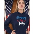 thumbnail image 2 of Happy 4Th July Garland Hoodie Women -Image by Shutterstock, Female Medium, 2 of 4
