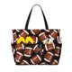 thumbnail image 1 of Fotbe Brown Football On Black Bolsa de Viaje para Playa - Resistente al Agua, Bolsa Tote de Gran Capacidad y Ligera con 7 Bolsillos para Mujeres y Hombres, 1 of 7