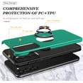 thumbnail image 6 of Galaxy A14 5G Case for Samsung Galaxy A14 5G Case  Grade Shockproof Built-in Ring Holder Kickstand Car Mount  Heavy Duty Protective Case for Galaxy A14 5G Phone Case (Dark Green), 6 of 14