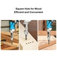 thumbnail image 3 of Square Hole Drill Bit Adapter, Durable Drill Press Mortising Attachment  for Furniture Making, 3 of 7