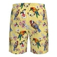 thumbnail image 6 of Kdxio Bright Birds Pattern Mens Casual Shorts - Drawstring Summer Beach Sports Shorts for Men, 6 of 9