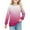 #226-Pink, variant on YUNAFFT Girls 4-14Y Gradient Long Sleeve Shirts Soft Stretchy Cotton-Like Fabric Comfortable Casual Tops for Daily Wear