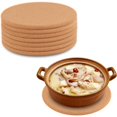 thumbnail image 2 of Paquete de 8 posavasos de corcho, posavasos redondos de corcho para ollas, cacerolas, sartenes, cocina y restaurante, 2 of 3