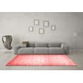 thumbnail image 3 of Ahgly Company Machine Washable Indoor Rectangle Abstract Red Modern Area Rugs, 7' x 10', 3 of 4