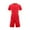 Red, variant on Boys Activewear Outfit Sets, Football Summer Two Piece Short Sleeve Boys' Clothing Sets White Size 8