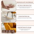thumbnail image 5 of WIILAYOK Rocking Chair with Foot Rest,Teddy Upholstered Glider Chair with High Back Side Pocket Accent Rocker Arm Chair for Living Room Bedroom Office,Caramel, 5 of 9