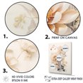 thumbnail image 3 of Designart "Full Bloom Of Beige Floral Beauty V" Plants Floater Framed Canvas Prints, 3 of 5