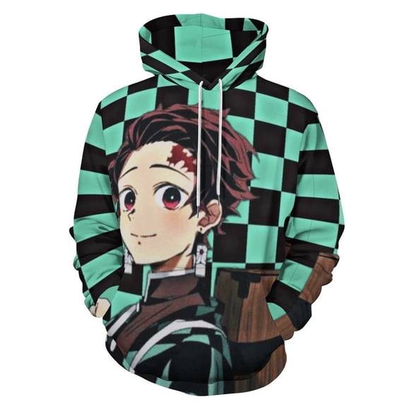 Demon Slayer Unisex Sweatshirts Loose Pullover Sweater Hooded Hoodie 3D Printing Jacket Winter Fall Clothes S