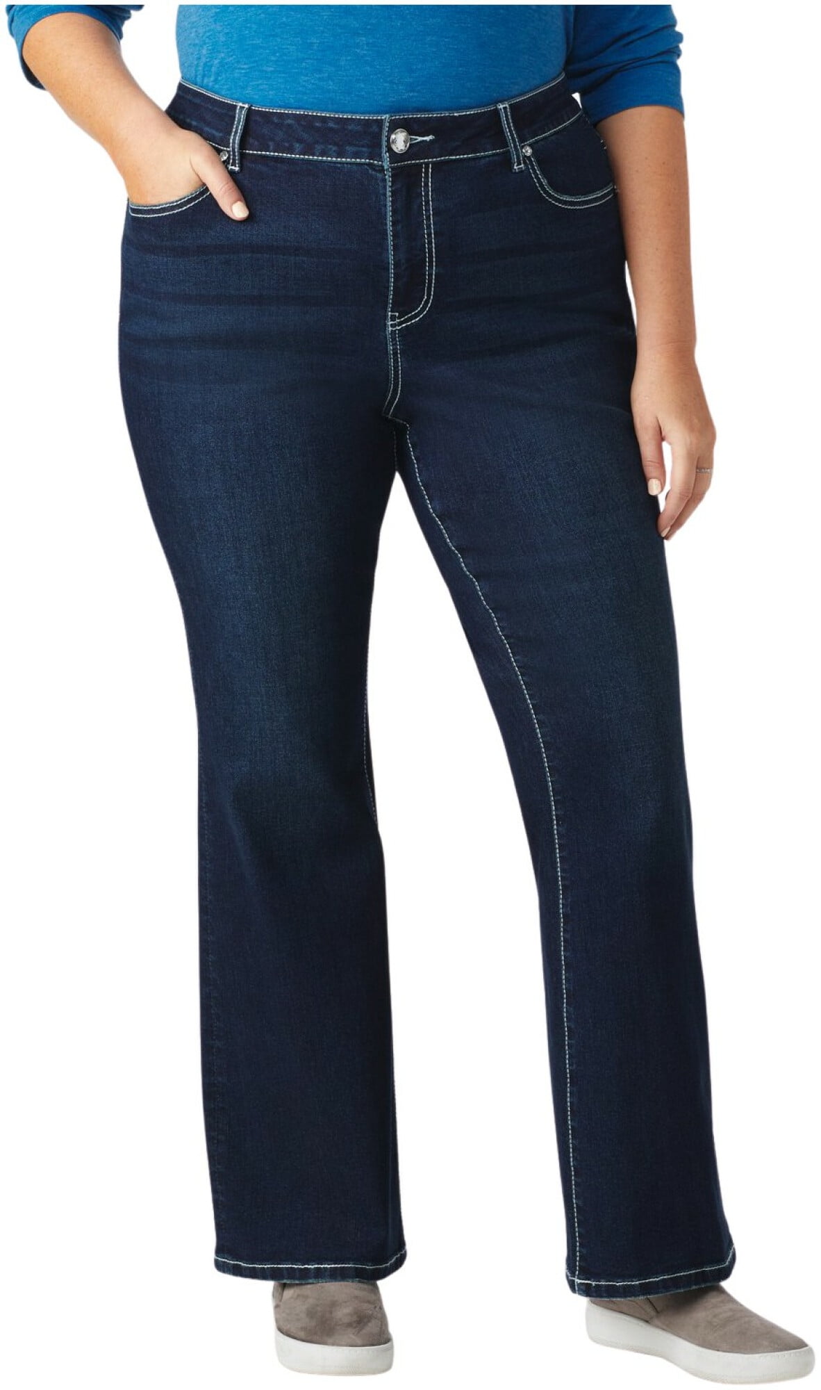DressBarn Women's Dark Wash Plus 