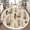 Color 3, variant on Washable Non Slip 3ft Round Rug, Charming Mallard Ducks Cattails Green Heads Brown Bodies Circle Area Rugs with Tassels Carpet for Nursery Bedroom Living Room Playroom Tent rug Tent Castle