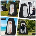 thumbnail image 5 of Pop Up Shower Tent  Portable Beach Dressing Changing Room Uv/rain Outdoor Shelter Camping Toilet Shelters For Hiking Picnic Fishing Black, 5 of 6