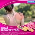 thumbnail image 6 of RangeMaster Econo Ranger Shoulder Pulley │ Physical Therapy Exercises │ Aids in Recovery and Rehabilitation │ Increases Mobility │ Wooden Handles for Comfort │ Metal Bracket Door Attachment (Pink), 6 of 6