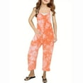 thumbnail image 1 of RXIRUCGD Girls Casual Jumpsuits Sleeveless Summer Rompers Long Pants With Pockets For 5-14 Years( Multicolor, Size:13-14 Years ), 1 of 6