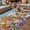 Gray Blue, variant on Easter Bunnies Outdoor Rug for Patio/Deck/Porch, Non-Slip Large Area Rug 3 x 5 Ft, Spring Easter Eggs Garden Floral Indoor Outdoor Rugs Washable Area Rugs, Reversible Camping Rug Carpet Runner