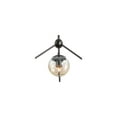thumbnail image 4 of Possini Euro Design Gable Black Large Chandelier 41 1/2" Wide Mid Century Modern Cognac Glass Shade 10-Light Fixture for Dining Room Kitchen Island, 4 of 10