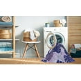 thumbnail image 2 of Ahgly Company Machine Washable Indoor Square Transitional Mauve Purple Area Rugs, 6' Square, 2 of 7