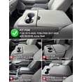 thumbnail image 6 of KBH Center Console Cover for Ford F150 Accessories 2015-2025, 2017-2025 F250 F350 F450 F550 with 40/20/40 Jump Seat, Armrest Box Protective Cover, Washable Fabric Black, 6 of 7
