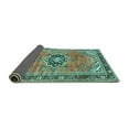 thumbnail image 2 of Ahgly Company Indoor Square Persian Turquoise Blue Traditional Area Rugs, 8' Square, 2 of 4