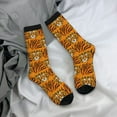 thumbnail image 5 of Pofeuu Tiger Print Crew Socks, Adult Running Hiking Socks for Youth and Adult, 5 of 6