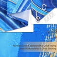 thumbnail image 4 of Blue Shower Curtain, Marble Shower Curtains Set with 12 Hooks, Waterproof&nbsp;Abstract&nbsp;Shower Curtain, Decor Ombre Blue Marble Bathroom Curtain, 72" Wx72 H, 4 of 6