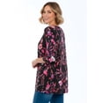 thumbnail image 3 of Woman Within Plus Size V-Neck Pintucked Tunic, 3 of 6