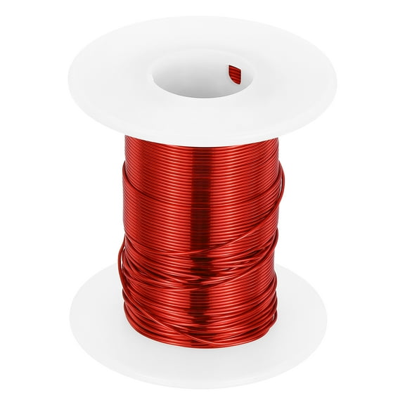 Uxcell 22 AWG Magnet Wire, 22 Gauge Enameled Copper Wire, 4 oz Magnetic Coil Wire for Transformer, Motor, Electric, 155C(311F)