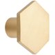 thumbnail image 3 of Perillas de puerta de 34 mm, perilla de muebles de latón puro macizo para armarios, cajones y armarios, hexágono dorado brillar  Electrónica, 3 of 5