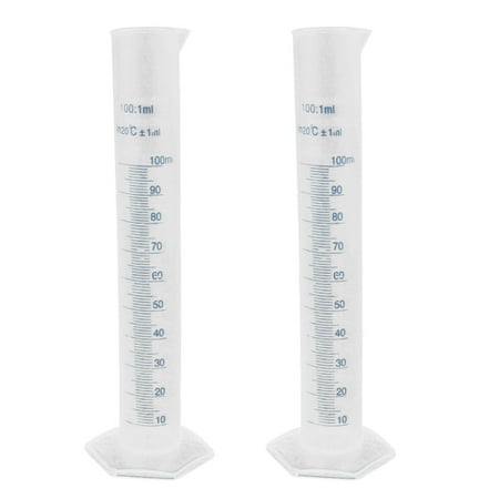 Meniscus Graduated Cylinder - 100mL Laboratory Solution Liquid Measurement Graduated Cylinder 23cm Height