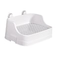 thumbnail image 2 of Caja de arena de conejos esquina para ir al baño, portátil, con una bandeja de sartén alta de deflectación, inodoro para mascotas, para chinchillas, 2 of 10