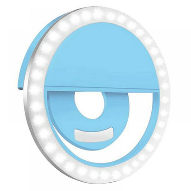 Selfie Ring Light, 3 Light Modes Rechargeable Clip-on Phone Ring Light With 36 LED For IPhone/Laptop/Computer, Mini Selfie Light For Photography & Videos, Girl Makes Up