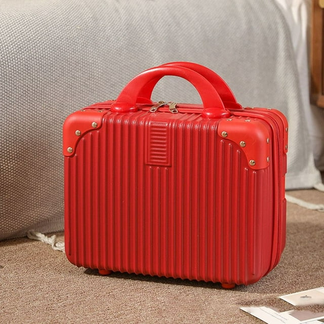 14 inch Mini Travel Suitcase Cosmetic Box Hand Luggage Organizer Makeup Case Small Password Box Boarding Case 2