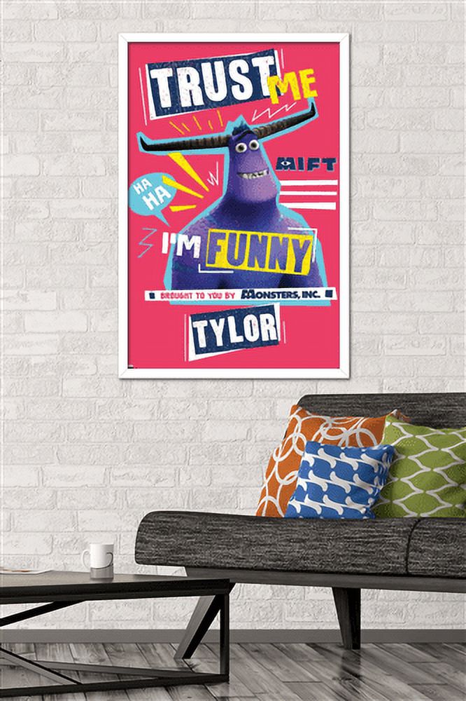 Disney Monsters at Work - Trust Me Wall Poster, 22.375" x 34", Framed
