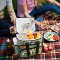 thumbnail image 5 of FORMRS Insulated Cooler Bag 24 Cans Capacity Soft Leakproof Lunch Box with Side Pockets, Orange Floral Garden, 5 of 7