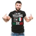 thumbnail image 2 of I'm Not Yelling I'm Mexican Shirt Mexican Patriotic Shirt Mexican Joke Shirt Funny Mexican Shirts (X-Large Grey), 2 of 6
