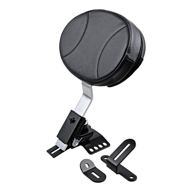 Adjustable Driver Rider Backrest Pad Compatible with 1988-2020 Harley Road King Street Electra Glide