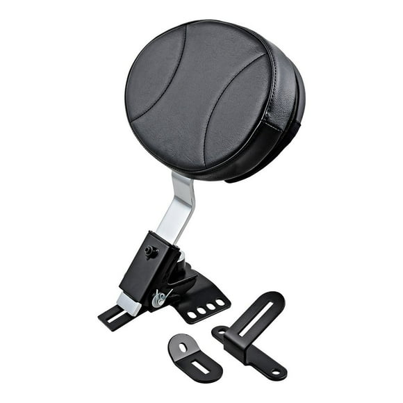 Adjustable Driver Rider Backrest Pad Compatible with 1988-2020 Harley Road King Street Electra Glide